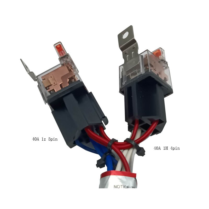 Headlight Relay Harness Auto Relay Socket Headlight Wiring Harness Kit for Auto