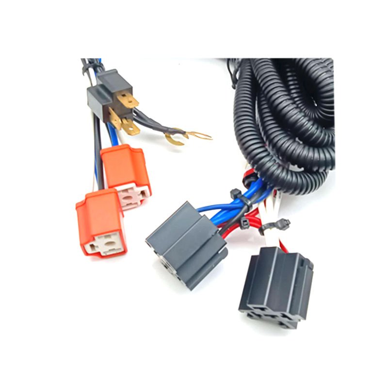Headlight Relay Harness Auto Relay Socket Headlight Wiring Harness Kit for Auto