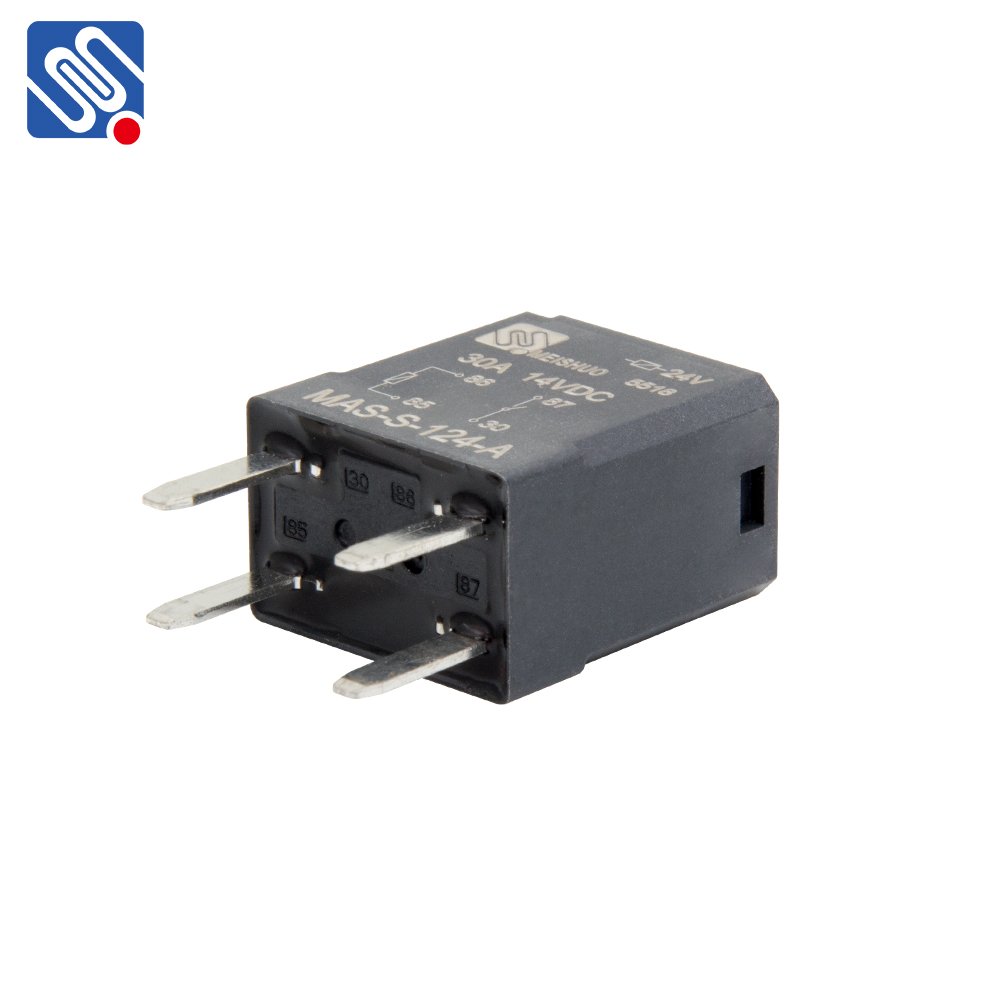 Meishuo MAS-S-124-A 12v 30a 4 Pin Car Auto Mini Relay 24v 20/30a Automotive Rele Auto Parts