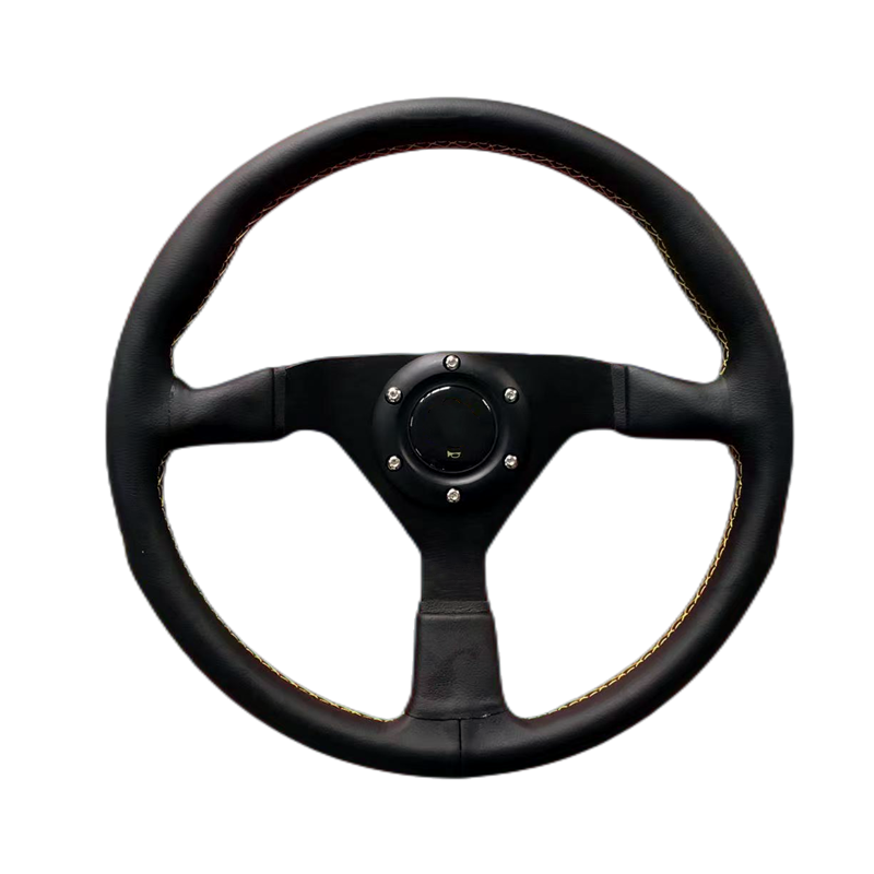 TRAPLY 350mm 14inch Suede Leather Steering Wheel for JDM Racing Car Accessories
