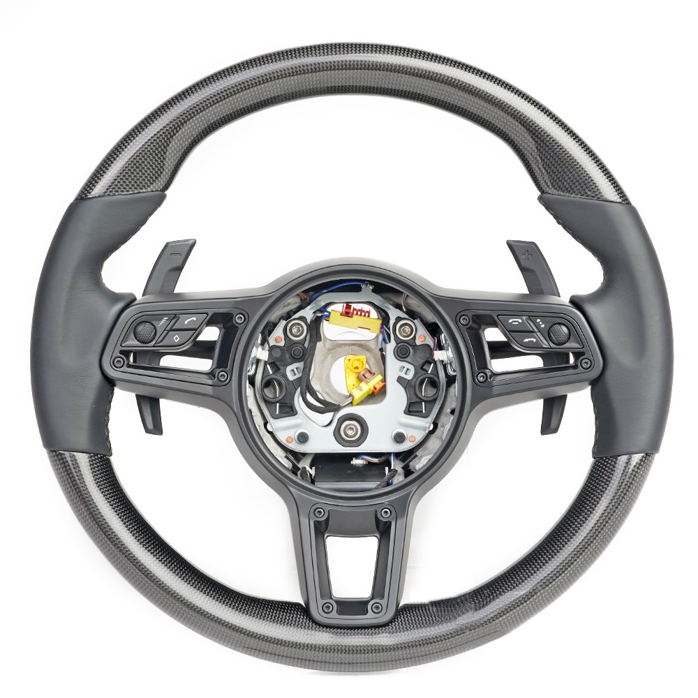 Real carbon fiber Steering wheel Fit for Porsche 718 old model update to new for porsche 911 970 958 Customized steering wheel