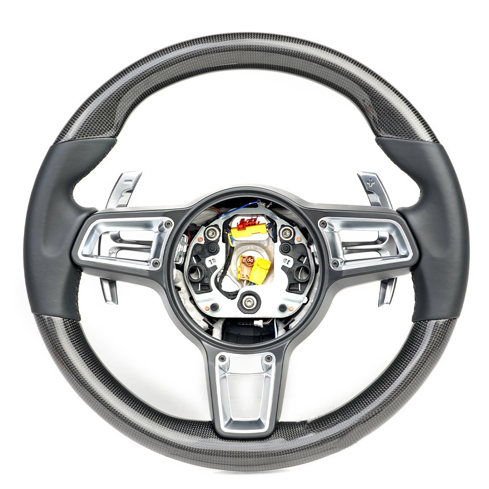 Real carbon fiber Steering wheel Fit for Porsche 718 old model update to new for porsche 911 970 958 Customized steering wheel