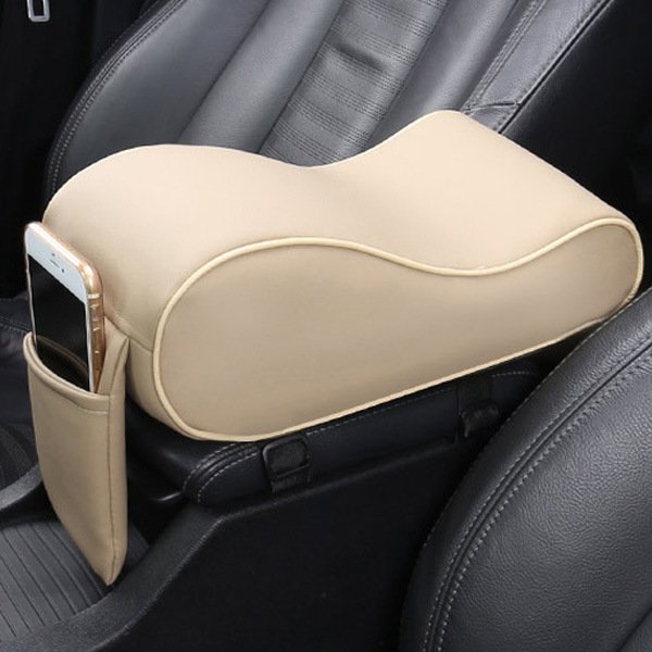 RTS Car Central Armrest Soft Pad Black Auto Center Console Arm Rest Seat Box Mat