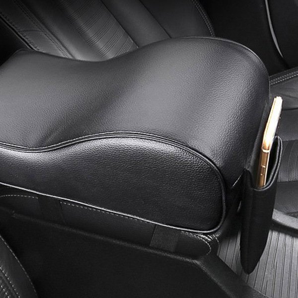 RTS Car Central Armrest Soft Pad Black Auto Center Console Arm Rest Seat Box Mat