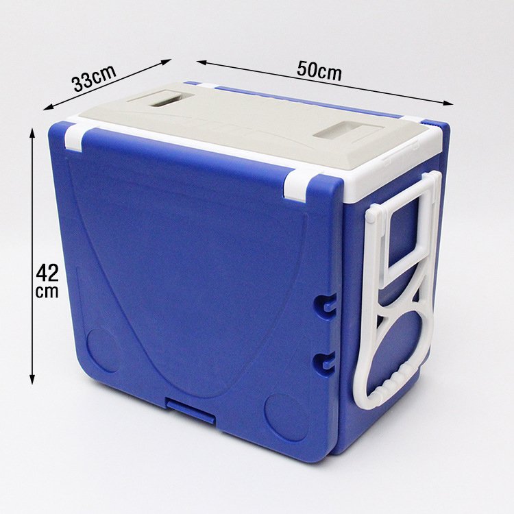 28L Multi-functional Ice Insulated Cooler Box with Handle and Wheels and Table and Chairs Multifunctional Cooler