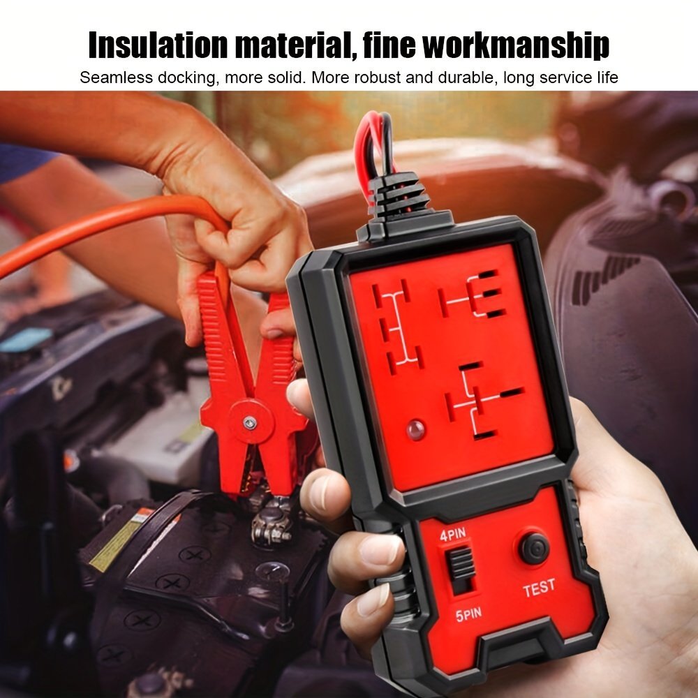 Newest Red Relay Tester 12v Universal Electronic Automotive Car Circuit Detector Battery Checker Auto Repair Tool