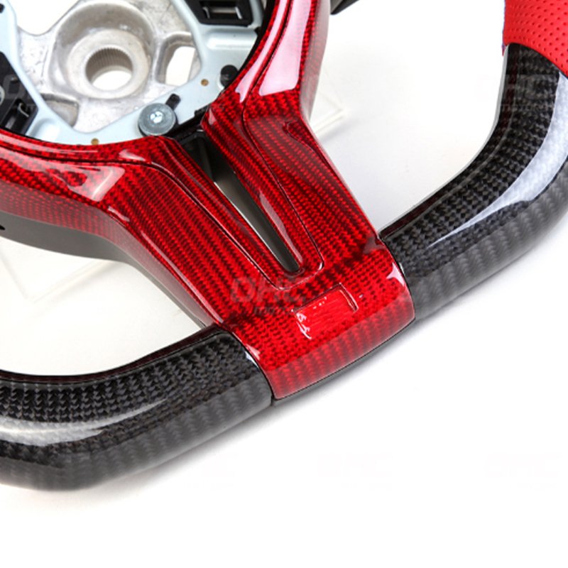 Wholesale direct customized LED red carbon fiber car Steering Wheel for Bmw M3 F30 F80 M2 M4