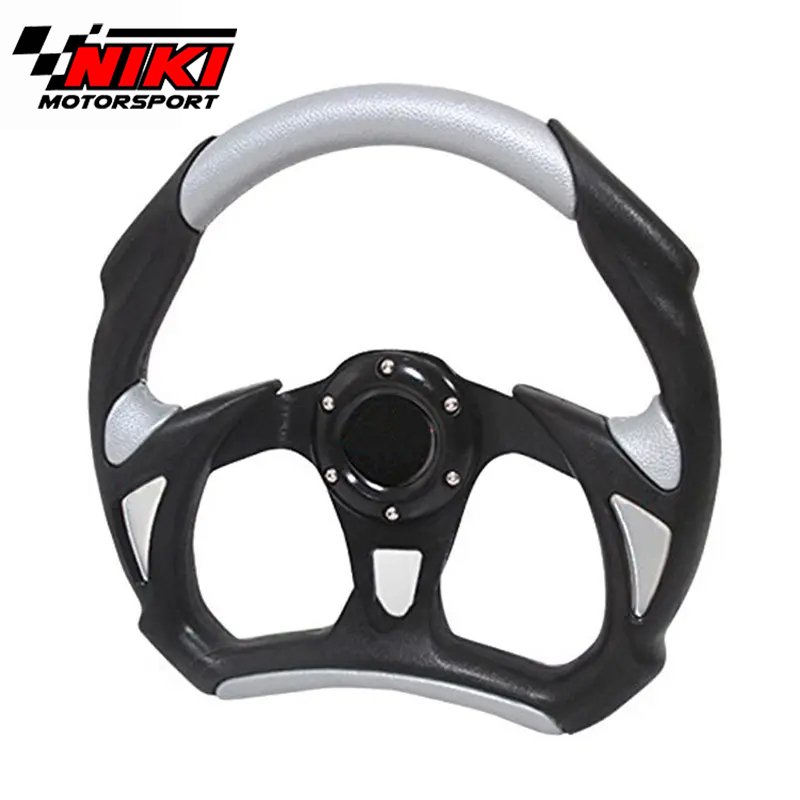 Universal 320MM Custom Battle PVC Leather Racing Car Steering Wheel
