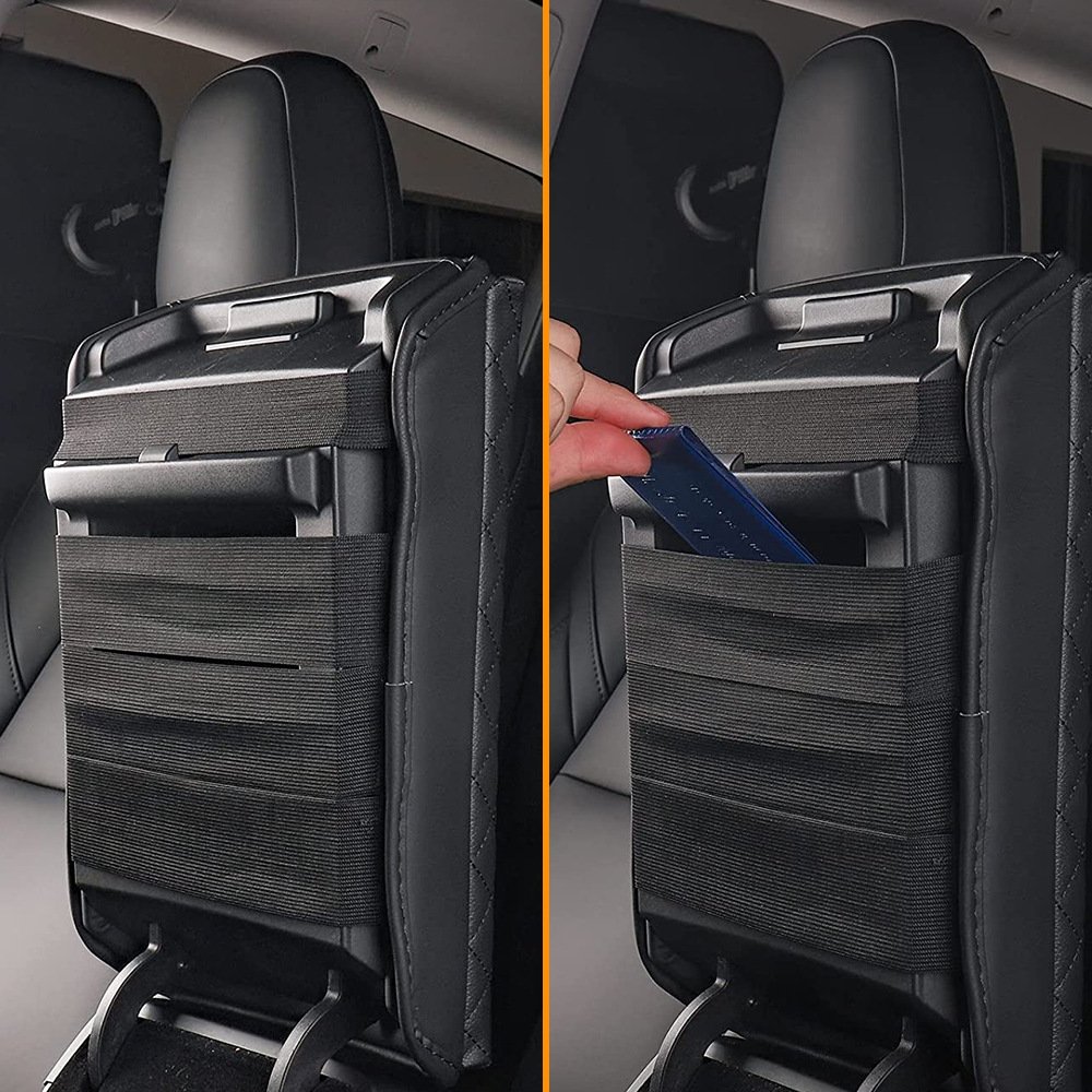 Car Center Console Cover Armrest Cushion Black Auto Arm Rest Pad Leather Middle Consoles Protector Hand Rest for Tesla Model 3/Y