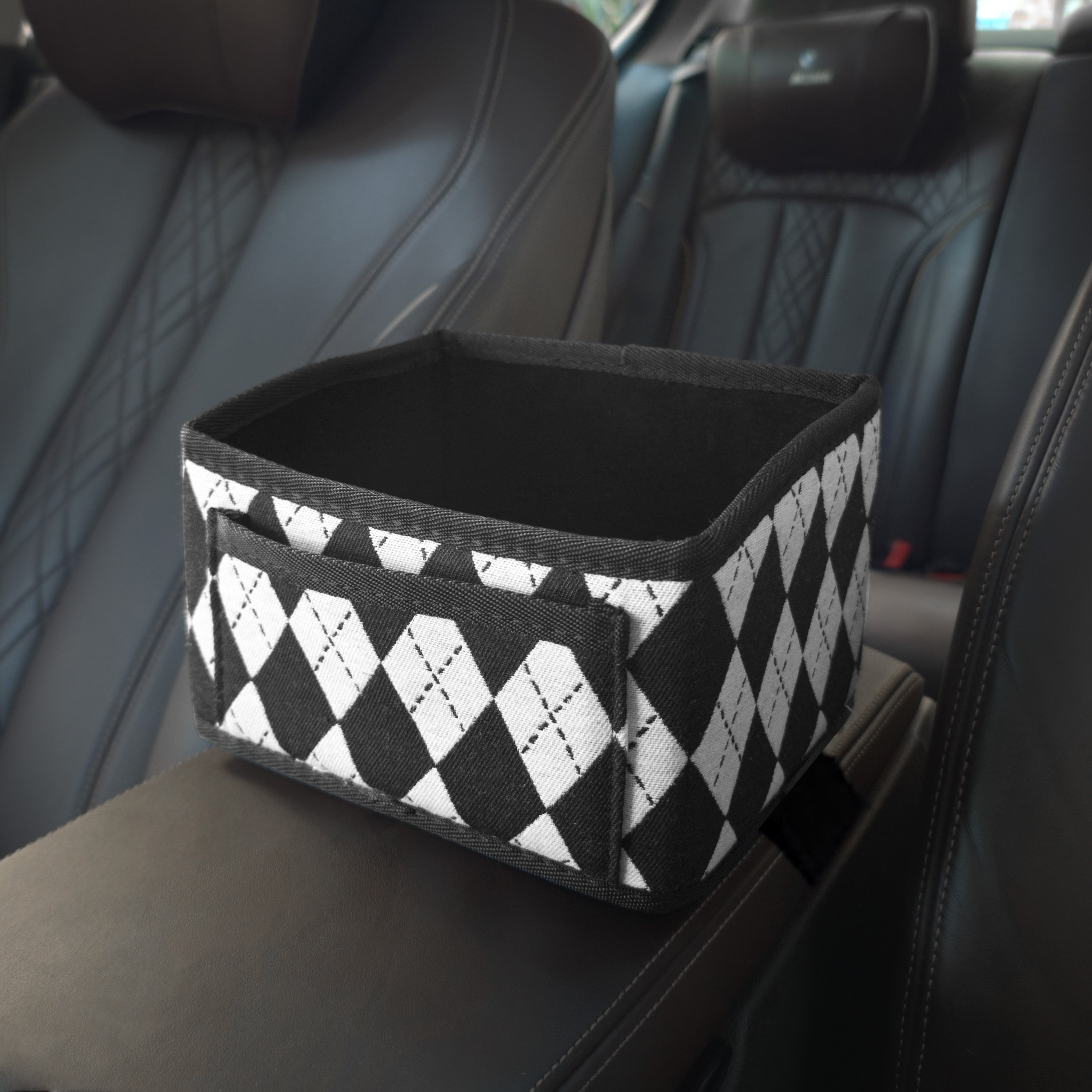Durable Polyester Fibre & Ice Silk Car Armrest Storage Bag High Quality Interior Accessories for Optimal Storage and Comfort
