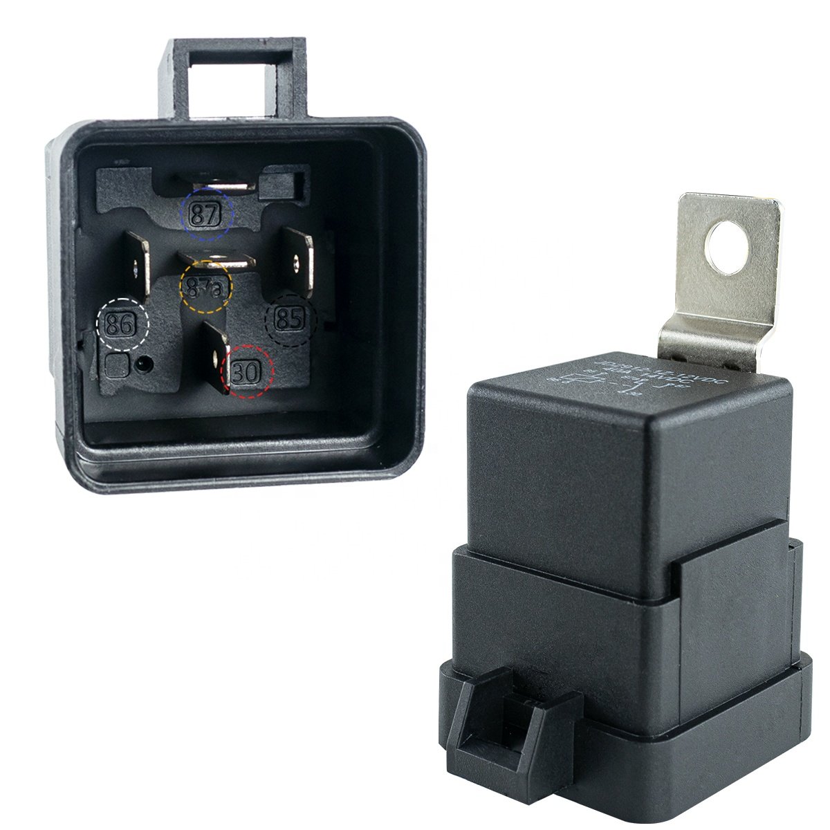 12V DC 40/30 AMP Waterproof Car Relay Harness Tinned Copper Wires 5-PIN SPDT Automotive Relay Auto Relays