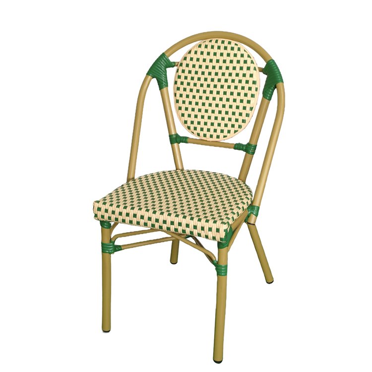 Modern Leisure Hotel Outdoor Furniture Armrest Dining Chairs Small Pure Fresh Single Seat Chairs PE Rattan Chair