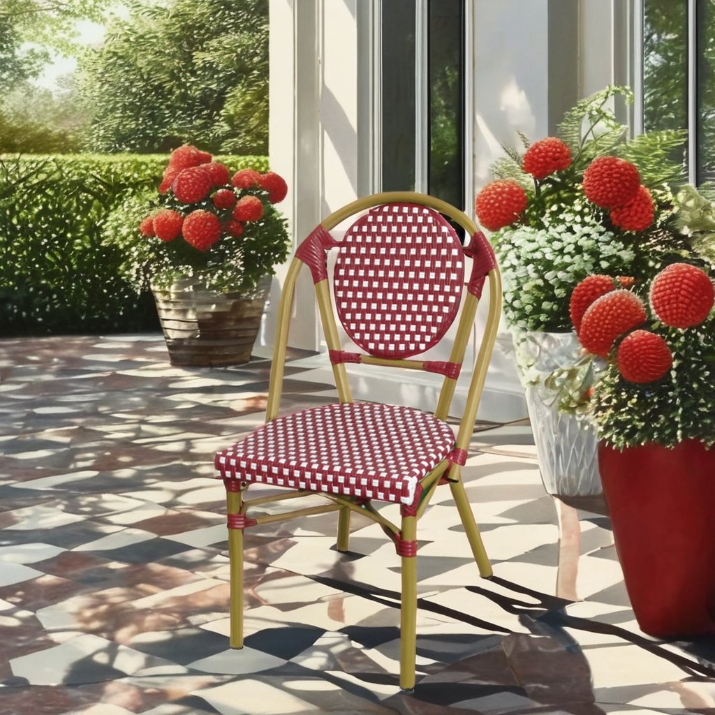Modern Leisure Hotel Outdoor Furniture Armrest Dining Chairs Small Pure Fresh Single Seat Chairs PE Rattan Chair