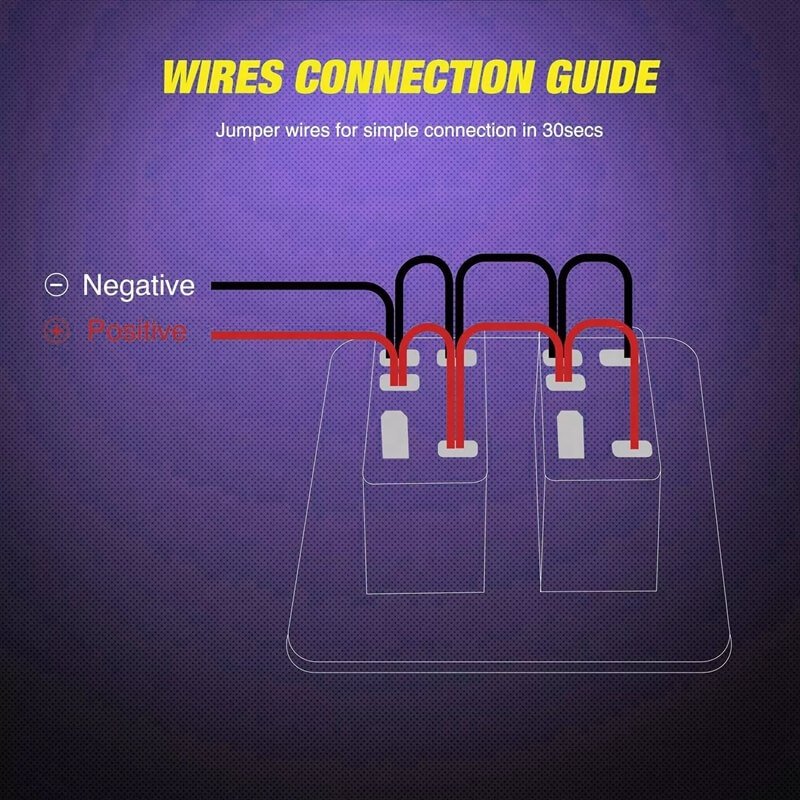 2 Gang Switch Panel Car Styling Waterproof 12V Car Auto Boat Marine Red Led Rocker Switch Panel
