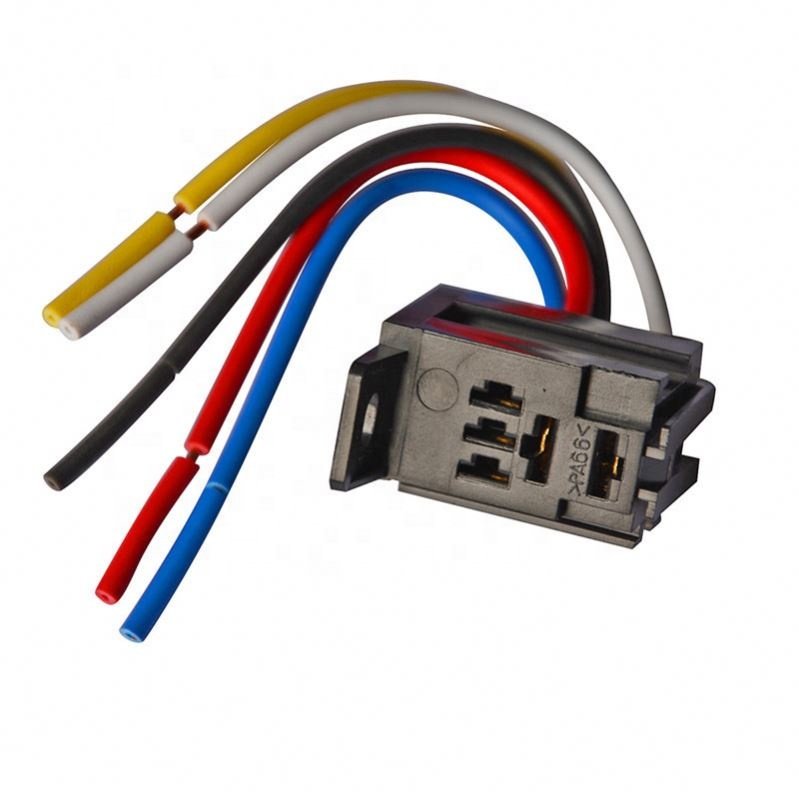 V6 Violet Car Relay Socket Oil Pump Socket Wiring Harness Seat with Wire