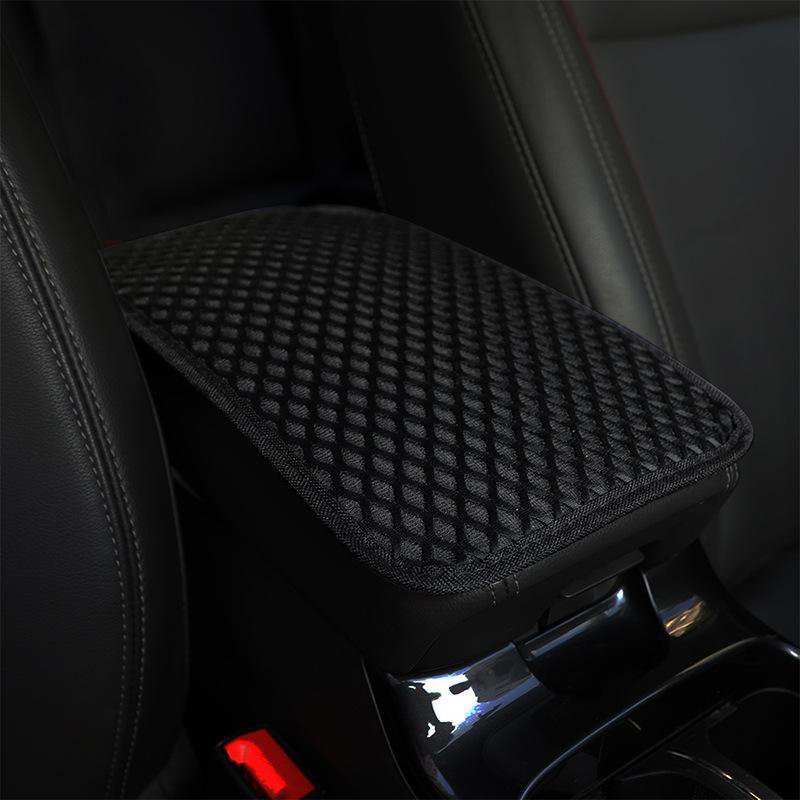 Four Seasons 3D Breathable Diamond Sandwich Mesh Car Pink Central Handset Case Cover Cushion