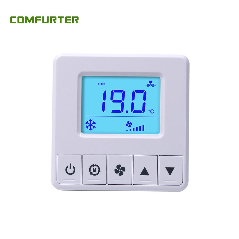 Comfurter Best Touch Screen Home Room Central Heating Programmable Fcu Hvac Digital air Conditioning Ac Smart Thermostat Wifi