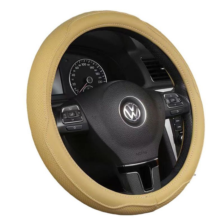 Marcan Car Interior Accessory Premium Leather Steering Wheel Protector