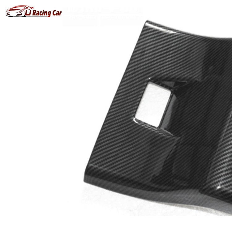 Carbon Fiber Car Accessories ABS Armrest Box Rear Air Conditioning Ac Vent Outlet Molding Cover Trim for Dodge Challenger 2015+