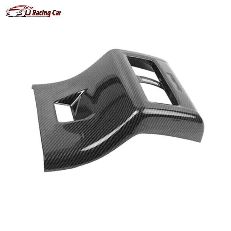 Carbon Fiber Car Accessories ABS Armrest Box Rear Air Conditioning Ac Vent Outlet Molding Cover Trim for Dodge Challenger 2015+