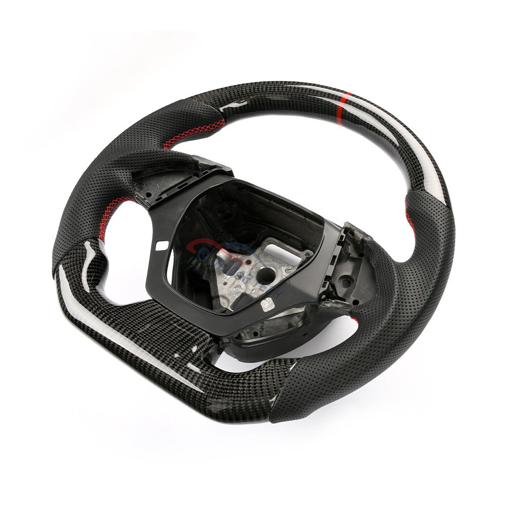 Car Steering Wheel Customized Fit For 2016 2017 2018 2019 2020 Chevy Ch-evrolet Camaro ss Real Carbon Fiber Steering Wheel