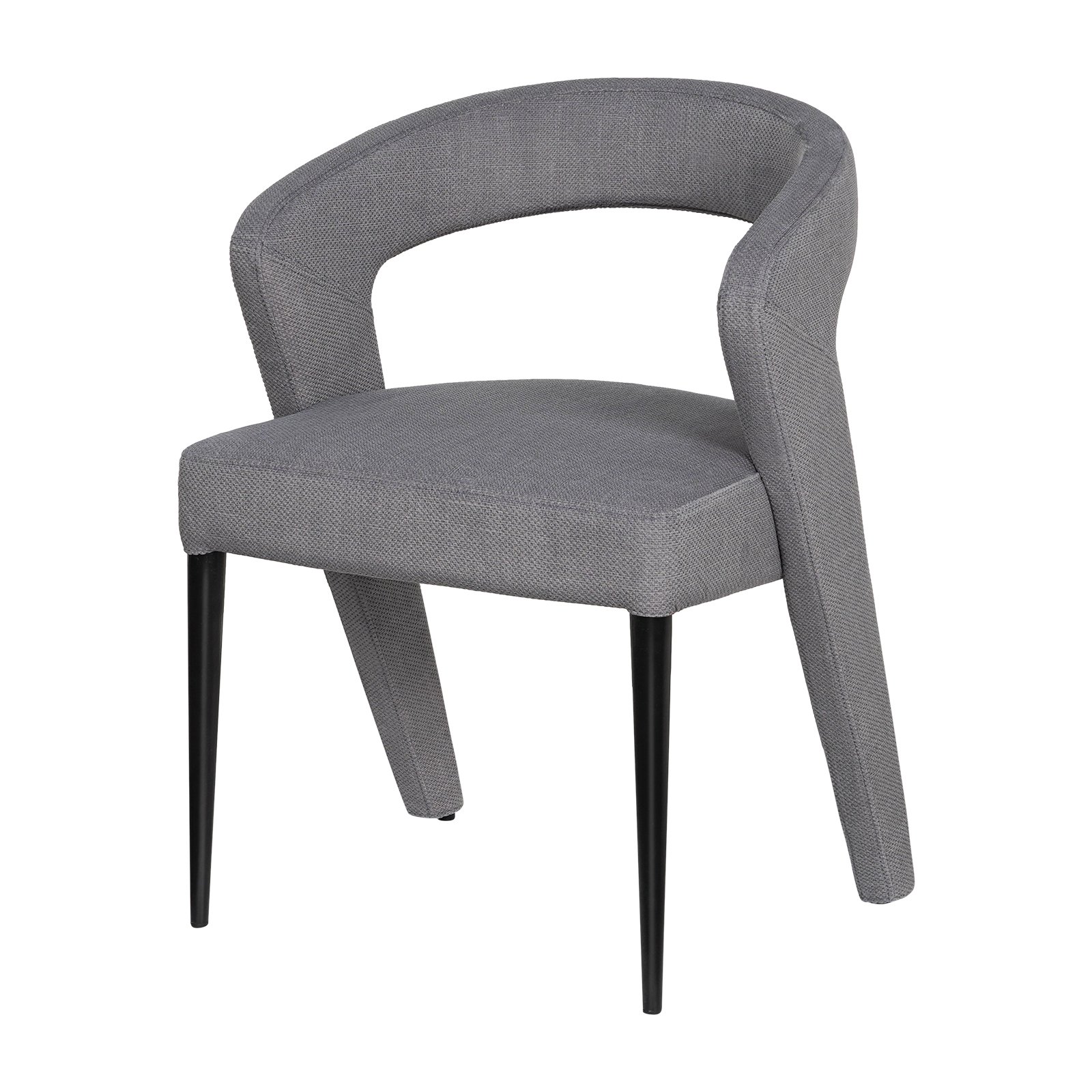 China Comfortable Modern High Back Upholstered Kitchen Dining Chair Metal Legs Fabric Velvet Dining Chairs for Home