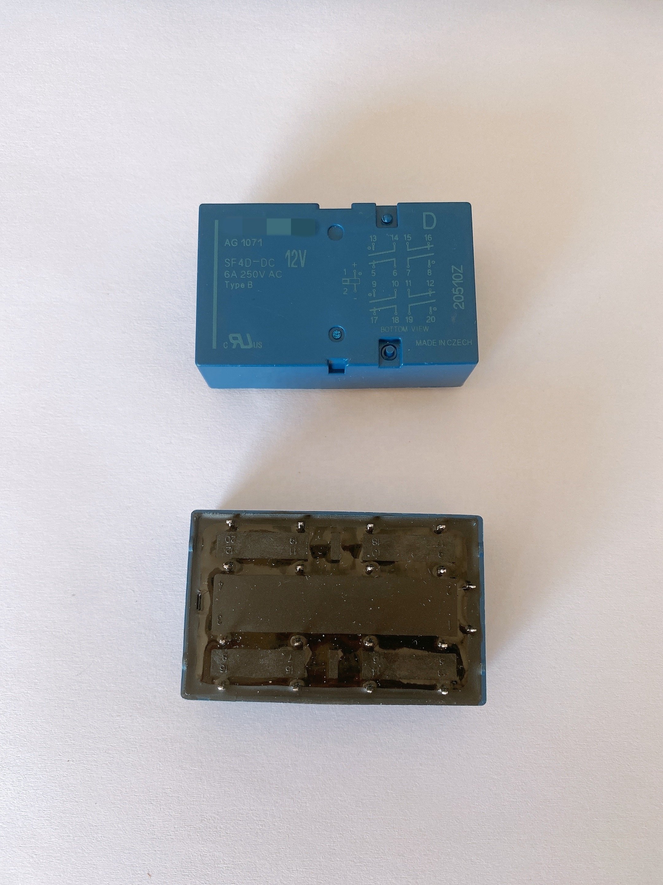 SF4-DC12V AG1071 relay new original Power Relay 12VDC 6A 4PST-NO/4PST-NC(53.3x33x16.5)mm THT Safety Relays SF4D-DC12V
