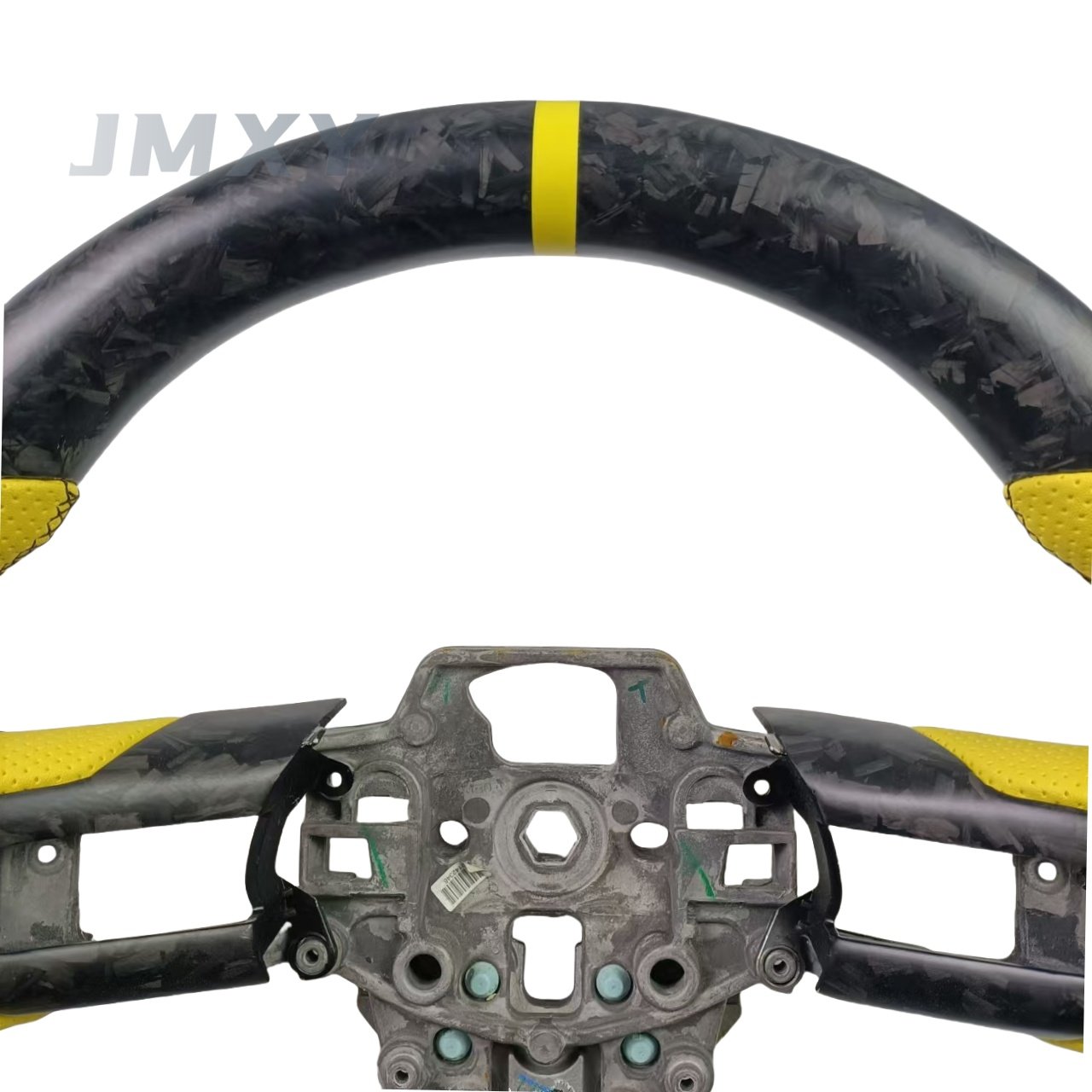 For the 2015-2017, 2018-2022 Ford Mustang Sports car D leather carbon fiber steering wheel