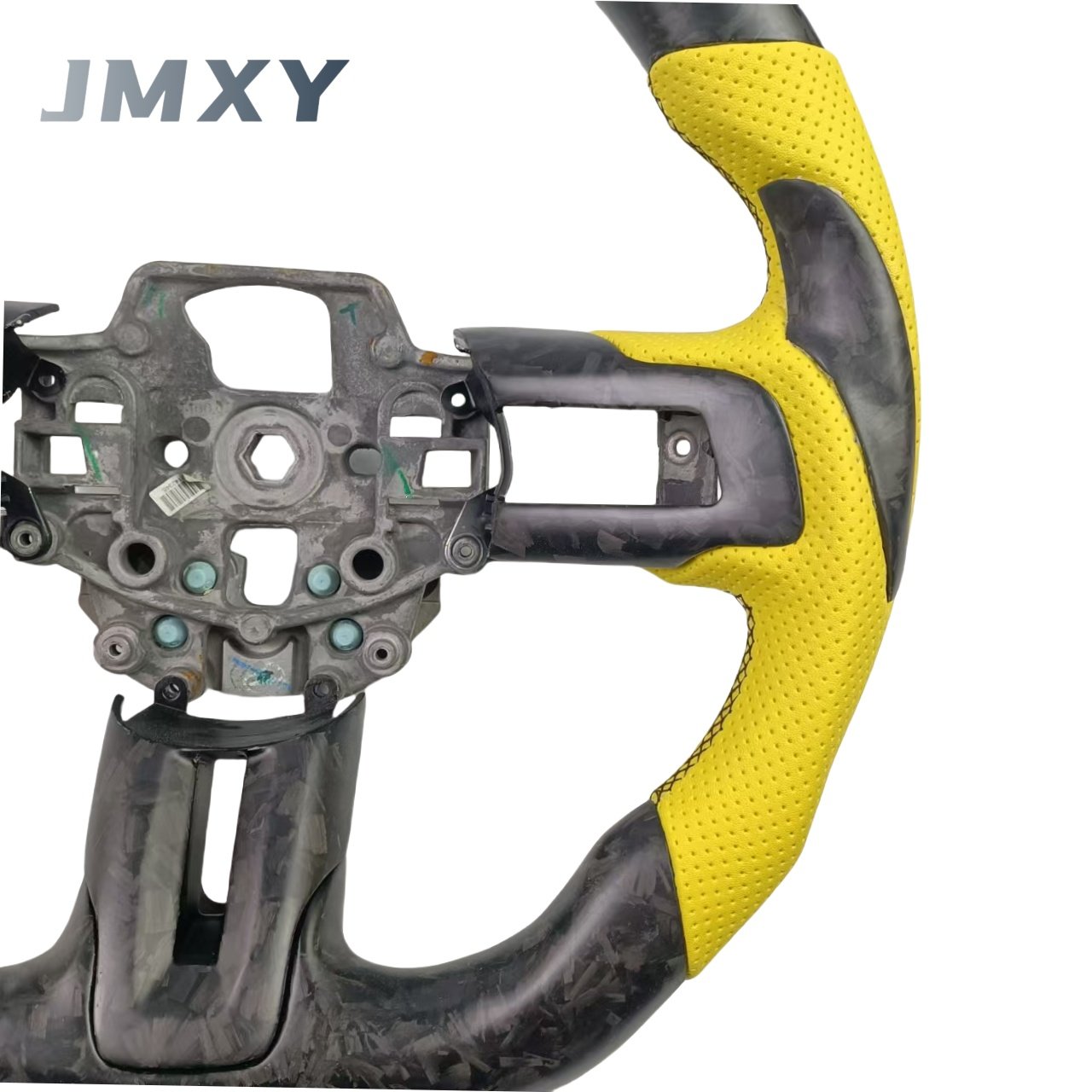 For the 2015-2017, 2018-2022 Ford Mustang Sports car D leather carbon fiber steering wheel