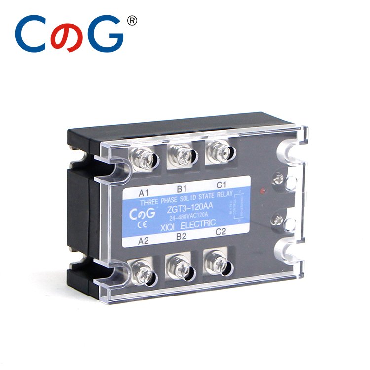 CG 120A 150A 200A Three Phase SSR AC Control AC Heat Sink Solid State Relay 70-280VAC to 24-480VAC 3 Phase Solid State Relay