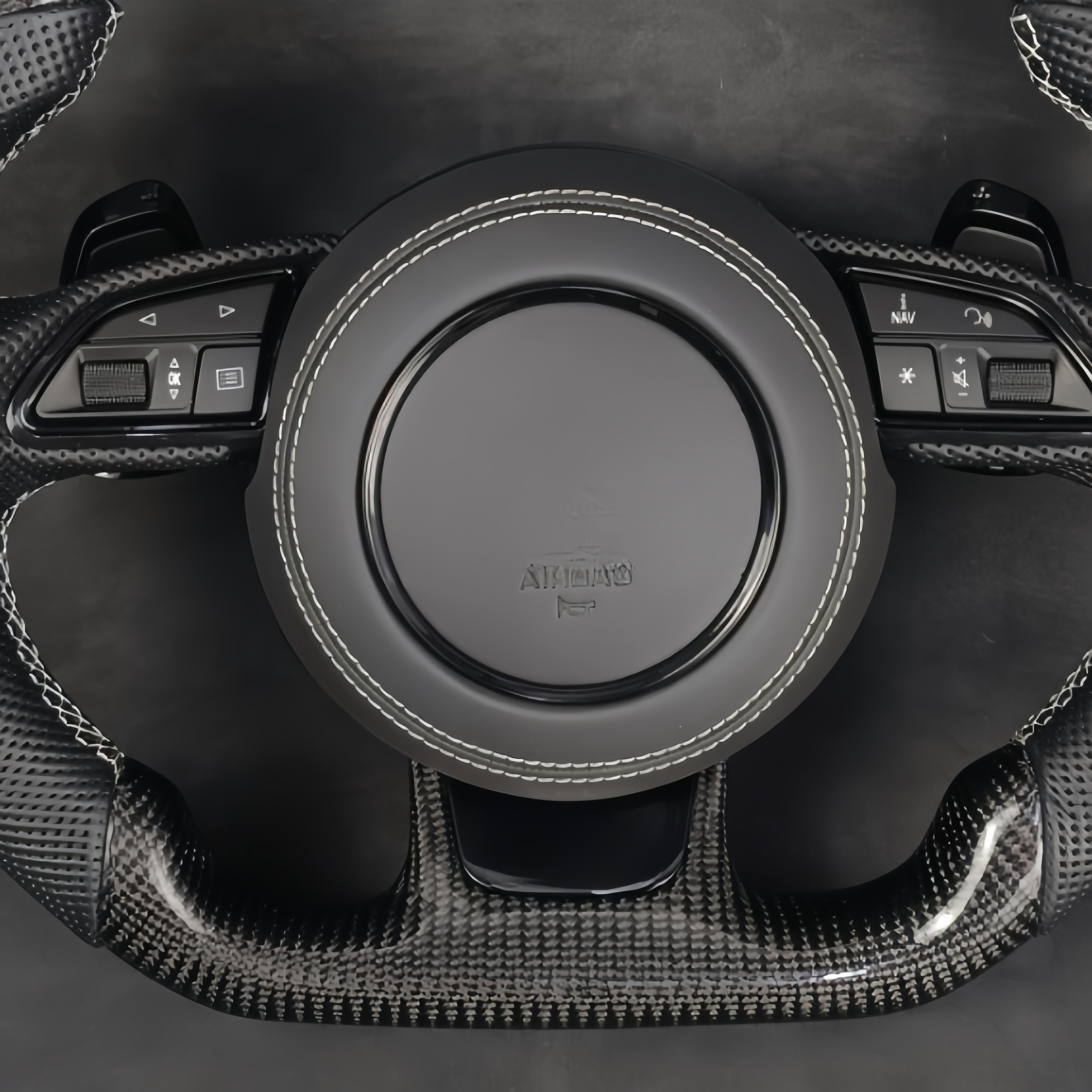 Customize with start button Carbon Fiber leather Steering Wheel For Audi B8 TTRS C6 C7 S7 S4 A4 B8 RS3 S5 B9 A6 C8 A3 2018