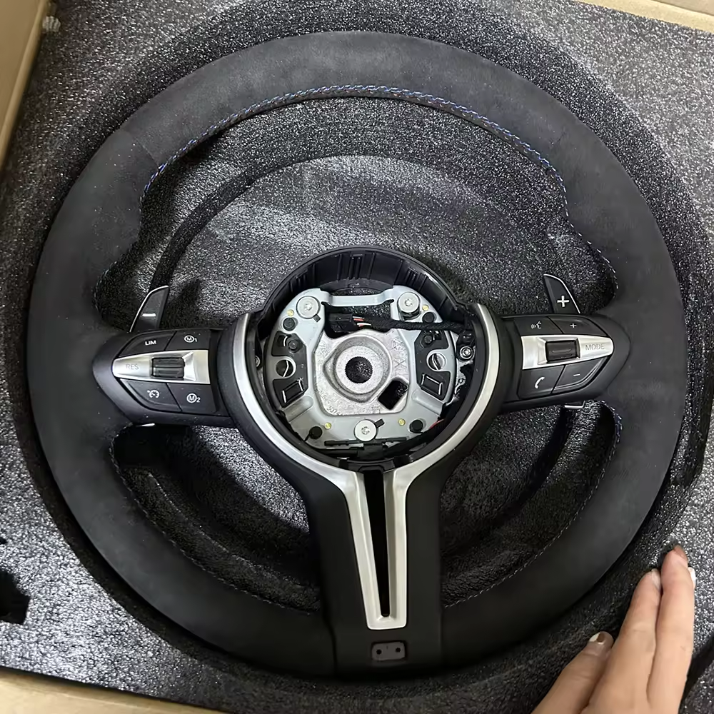 Alcantara M Sport Lenkrad Direksiyon Steering Wheel for BMW F10 F30 X5 E70 F15 F20 F32 F15 X1 E84 X6 E71 E60 F02 F25 E90 M3 M4