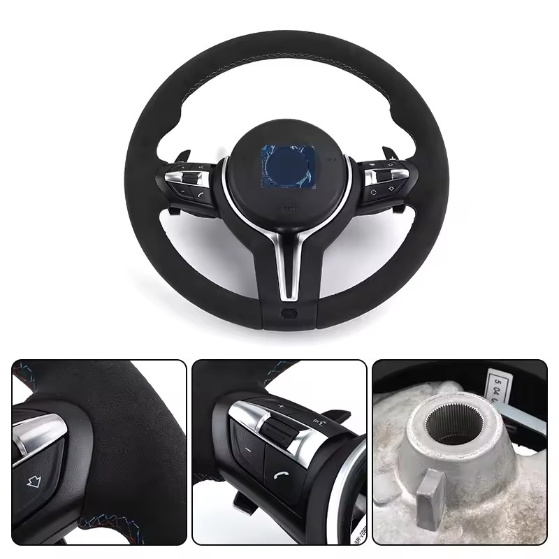 Alcantara M Sport Lenkrad Direksiyon Steering Wheel for BMW F10 F30 X5 E70 F15 F20 F32 F15 X1 E84 X6 E71 E60 F02 F25 E90 M3 M4