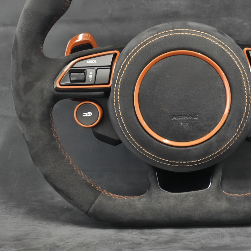 Customize S-Line with start button Alcantara leather Steering Wheel For Audi R8 TTRS C6 C7 S7 S4 A4 B8 RS3 S5 B9 A6 C8 A3 2018