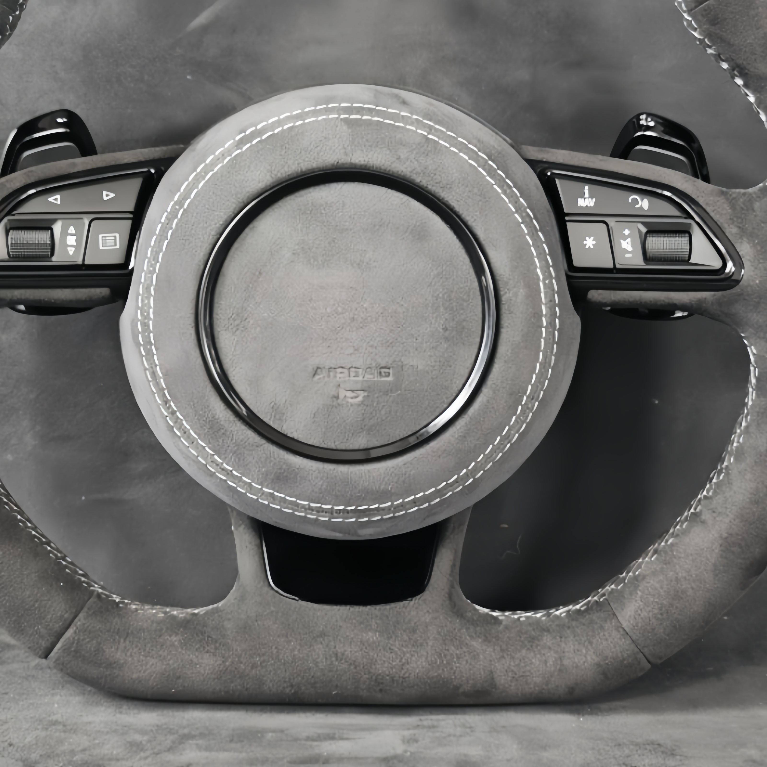 Customize S-Line with start button Alcantara leather Steering Wheel For Audi R8 TTRS C6 C7 S7 S4 A4 B8 RS3 S5 B9 A6 C8 A3 2018