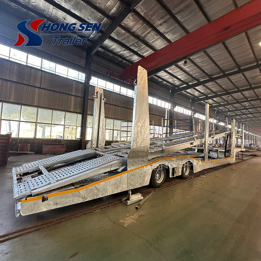 High Quality 17 M Galvanized Whole-Vehicle Transporter Meets Russian Standard Truck Trailers/CARRIER Trailer
