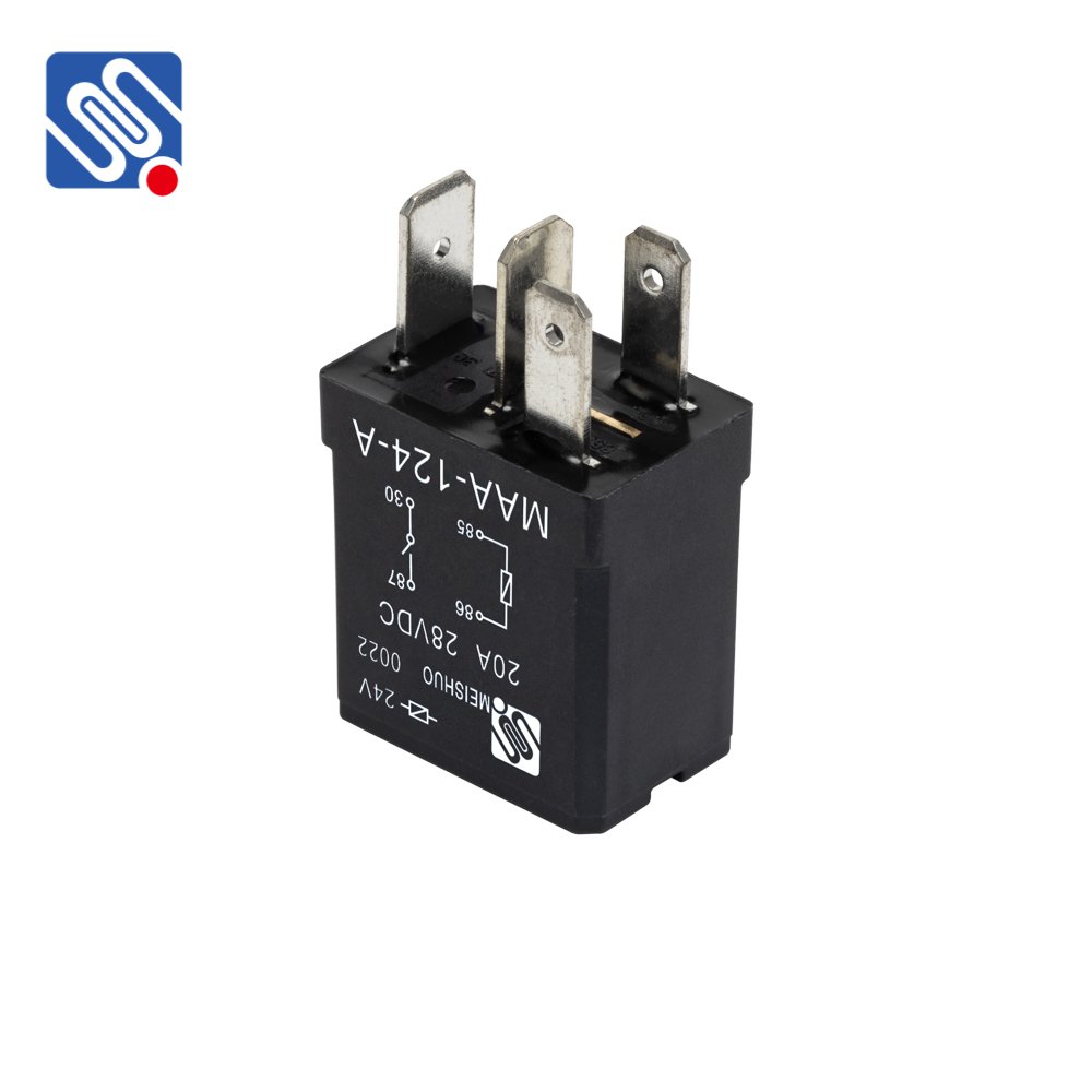 Meishuo MAA Violet Car Relay DC12V/24V 35A 4PIN/5pin for Modified Car