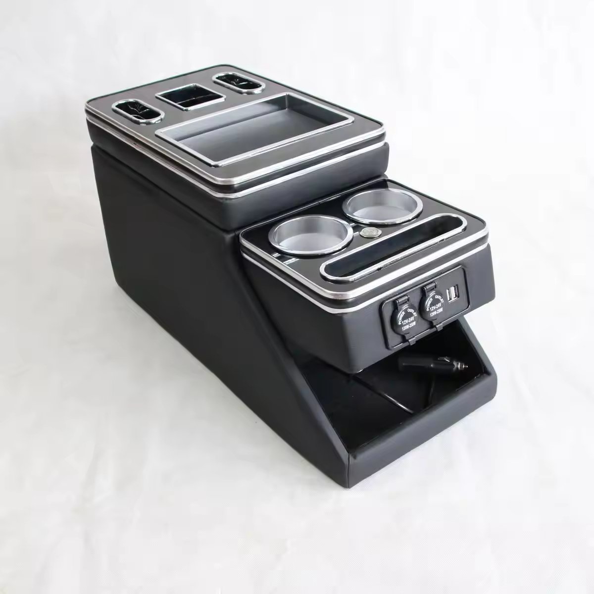 Odyssey Buick Gl8 Car Armrest Box Leather Mpv Roomy Storage Case 18Cm Universal Center Console Armrest Box Hiace