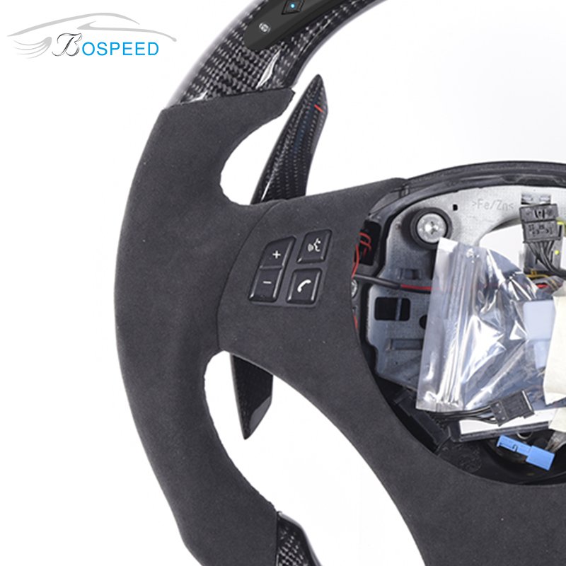 New Design Fiber Leather Carbon Car Steering Wheel for BMW e92