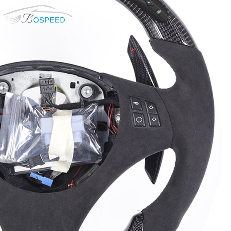 New Design Fiber Leather Carbon Car Steering Wheel for BMW e92