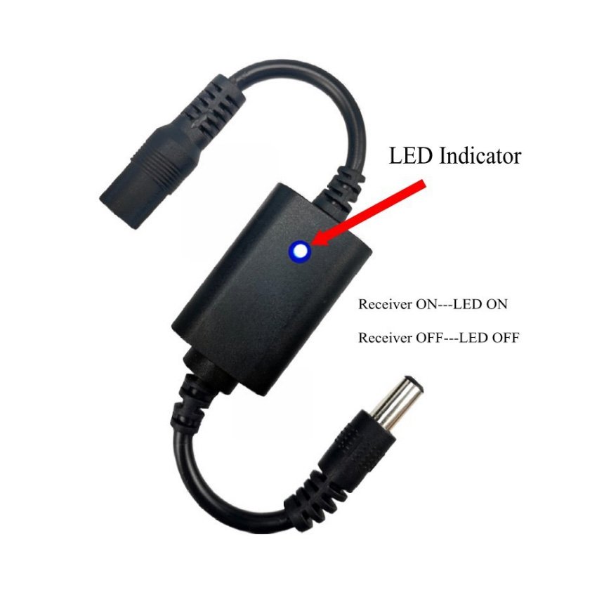 Wireless Remote Control Switch 433mhz Relay RF 3.7 to 15V DC Power Adapter Connector Plug Wireless Controller for LED Light