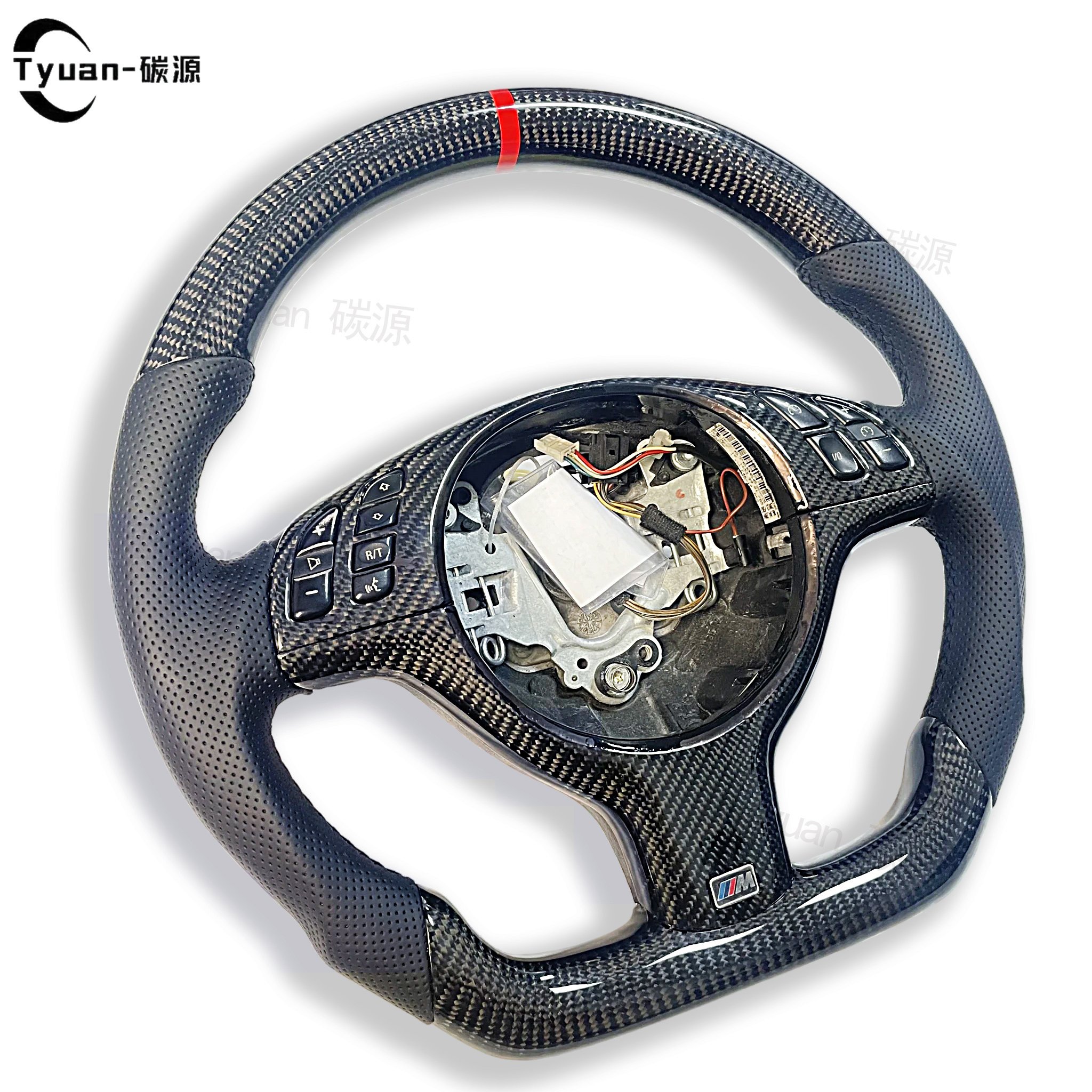 For BMW M3 E46 E39 E53 330ci 325i Steering Wheel Carbon Fiber Handmade Leather Customized Car Steering Wheel