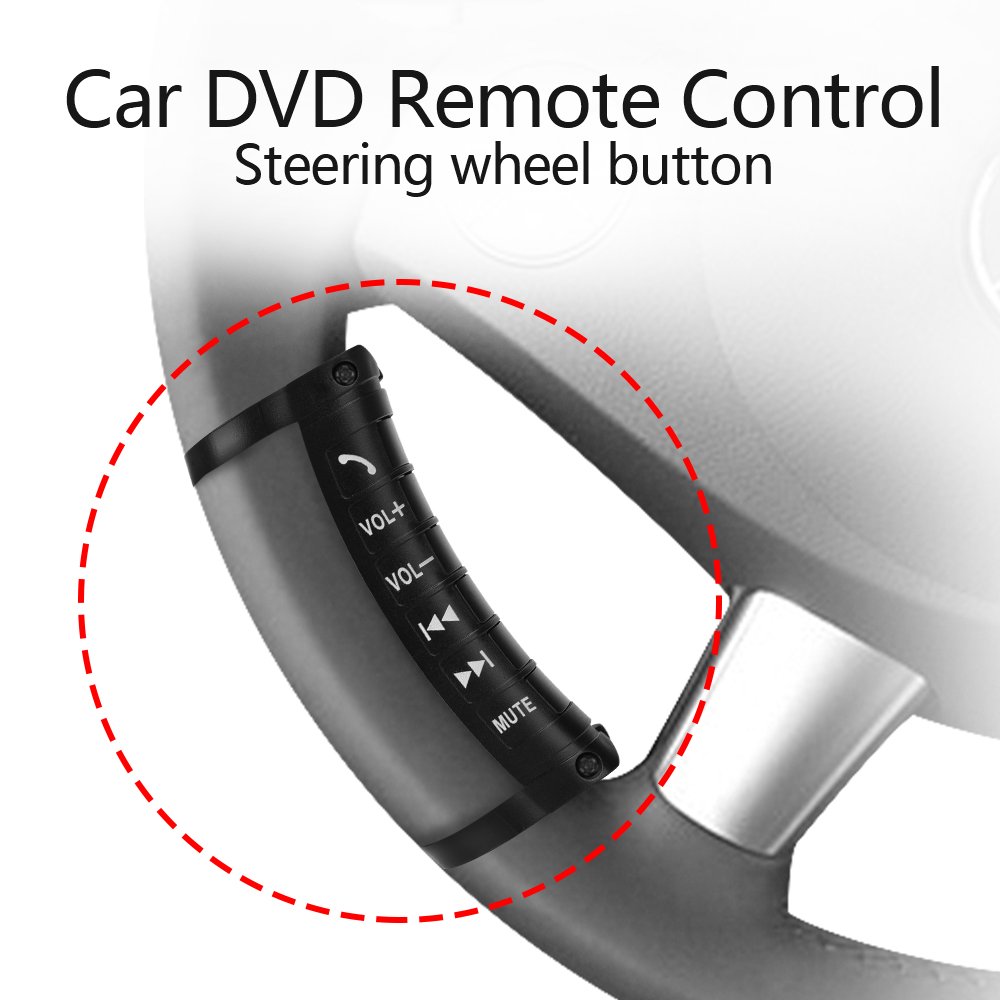2018 Car universal wireless steering wheel control button play music answer calls adjust volume