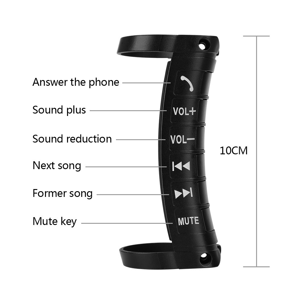2018 Car universal wireless steering wheel control button play music answer calls adjust volume