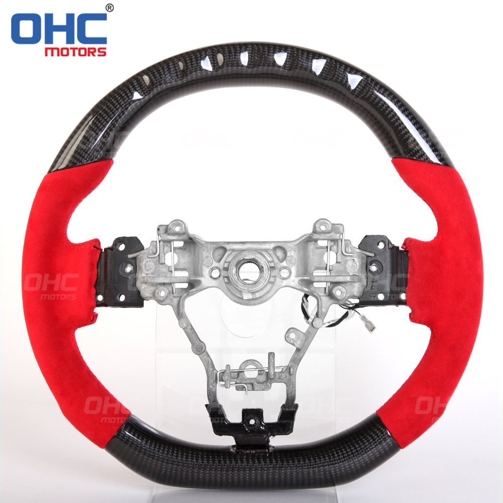 Wrx Led Racing Car Carbon Fiber Steering Wheel For Subaru Wrx Sti Steering Wheel 2015 2016 2017 2018 2019 2020 Ohc Motors