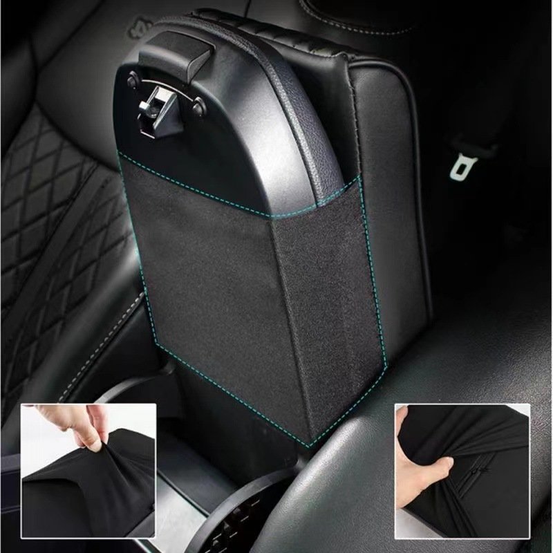 PU Leather Car Armrest Cushion Pad for Car Universal Memory Foam Auto Center Console Seat Armrests Box Cover Hand Supports
