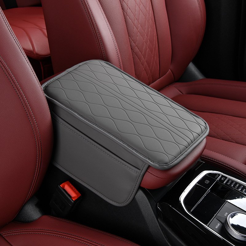 Marcan Factory Car Armrest Box Cover With Storage Pockets Soft Sponge Padding