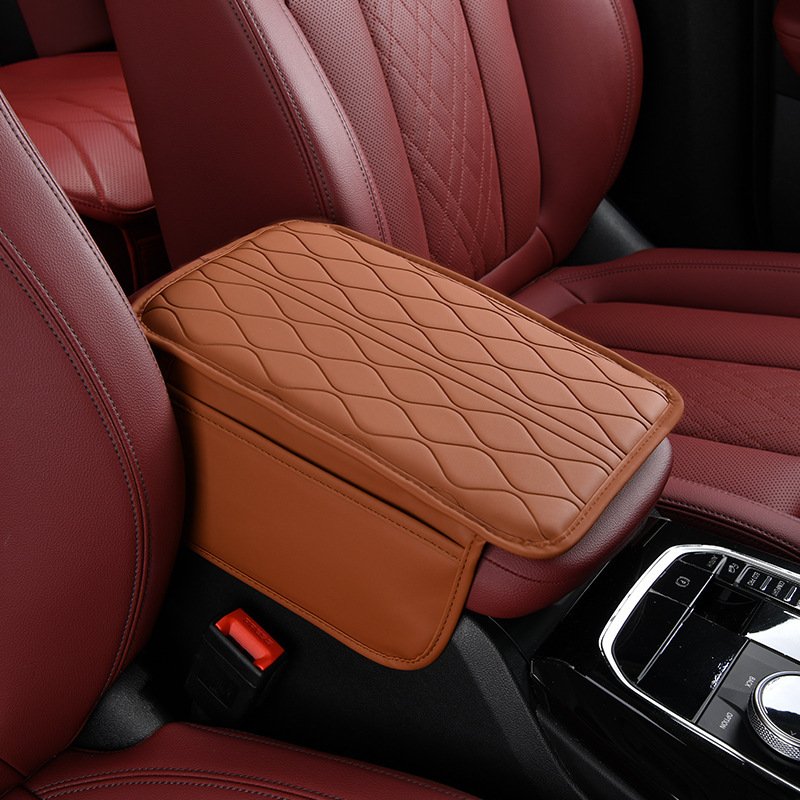 Marcan Factory Car Armrest Box Cover With Storage Pockets Soft Sponge Padding