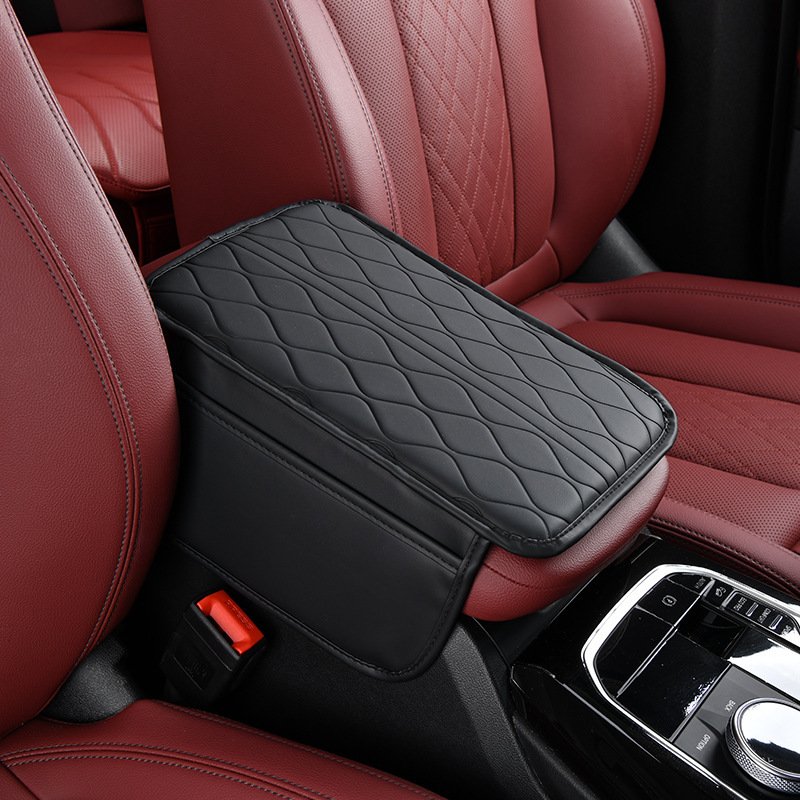 Marcan Factory Car Armrest Box Cover With Storage Pockets Soft Sponge Padding
