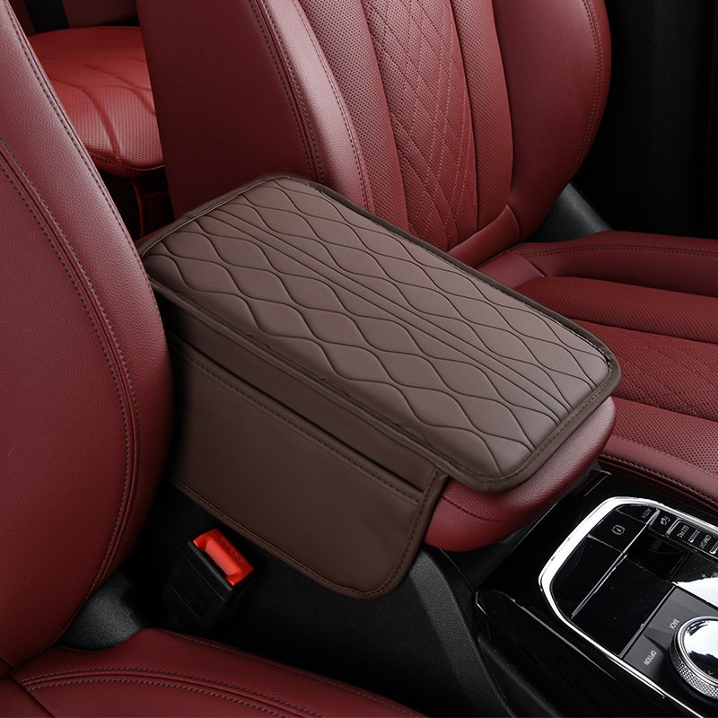 Marcan Factory Car Armrest Box Cover With Storage Pockets Soft Sponge Padding